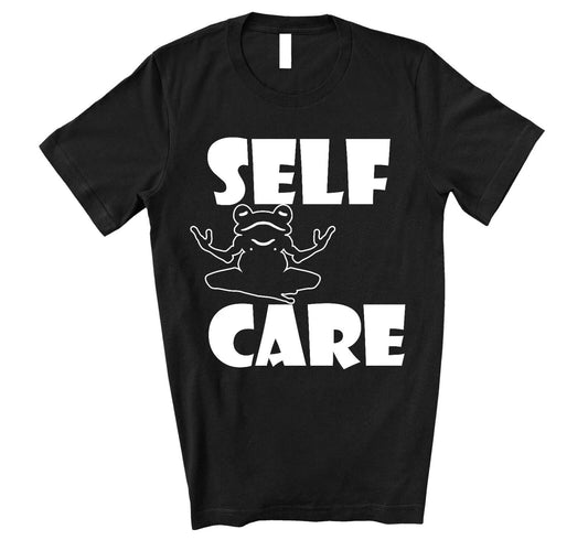Funny Frog Doing Yoga T-shirt self Care Short-Sleeve Unisex S-3XL