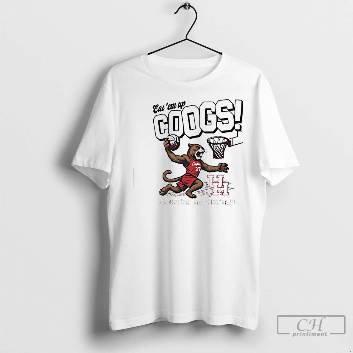 Premium Eat Em Up Coogs Slam Dunk Houston Basketball Mascot