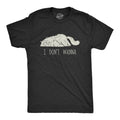 Mens I Don't Wanna T Shirt Funny Lazy Sleepy Cat Novelty Graphic Tee for Guys