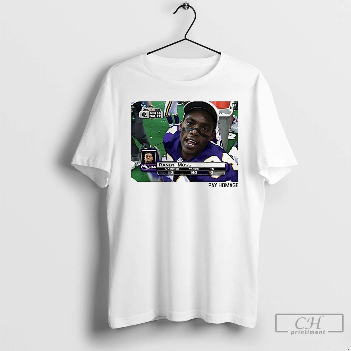Premium Minnesota Vikings Randy Moss Ash Pay Homage T Shirts