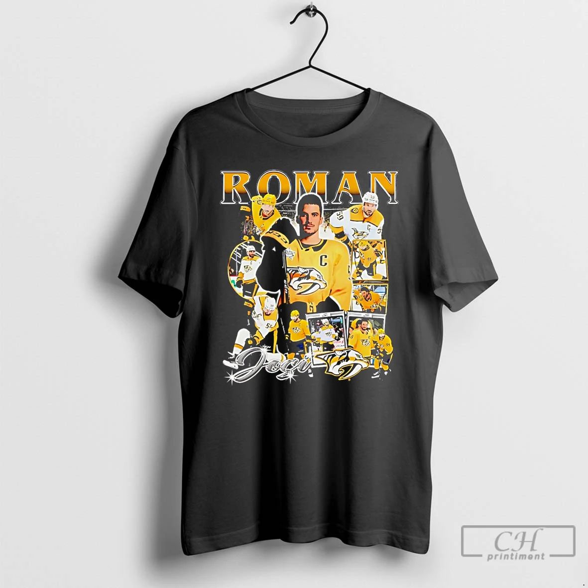 Premium Roman Josi Nashville Predators Player Collage T Shirts