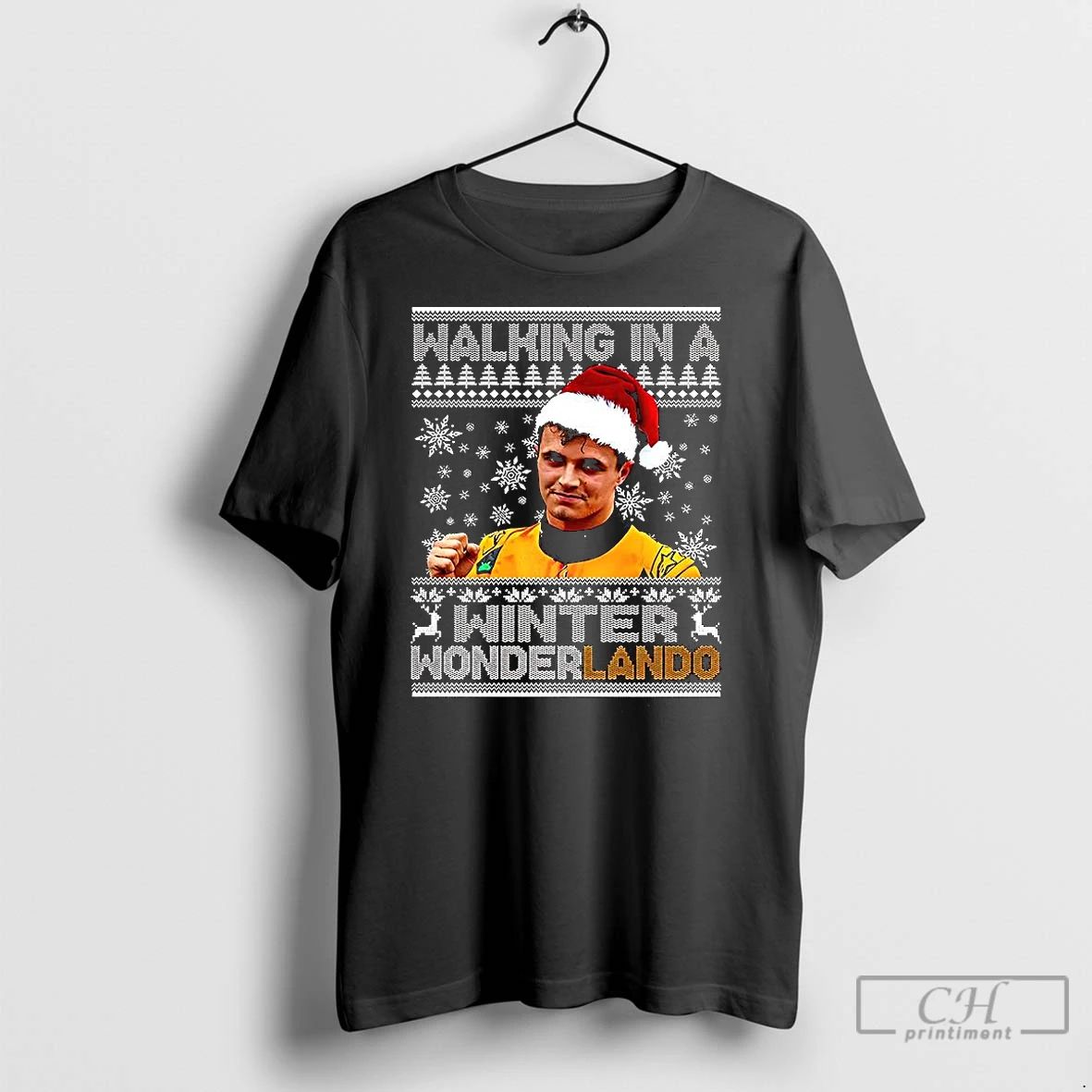 Classic Lando Norris Walking In A Winter Wonderland Christmas