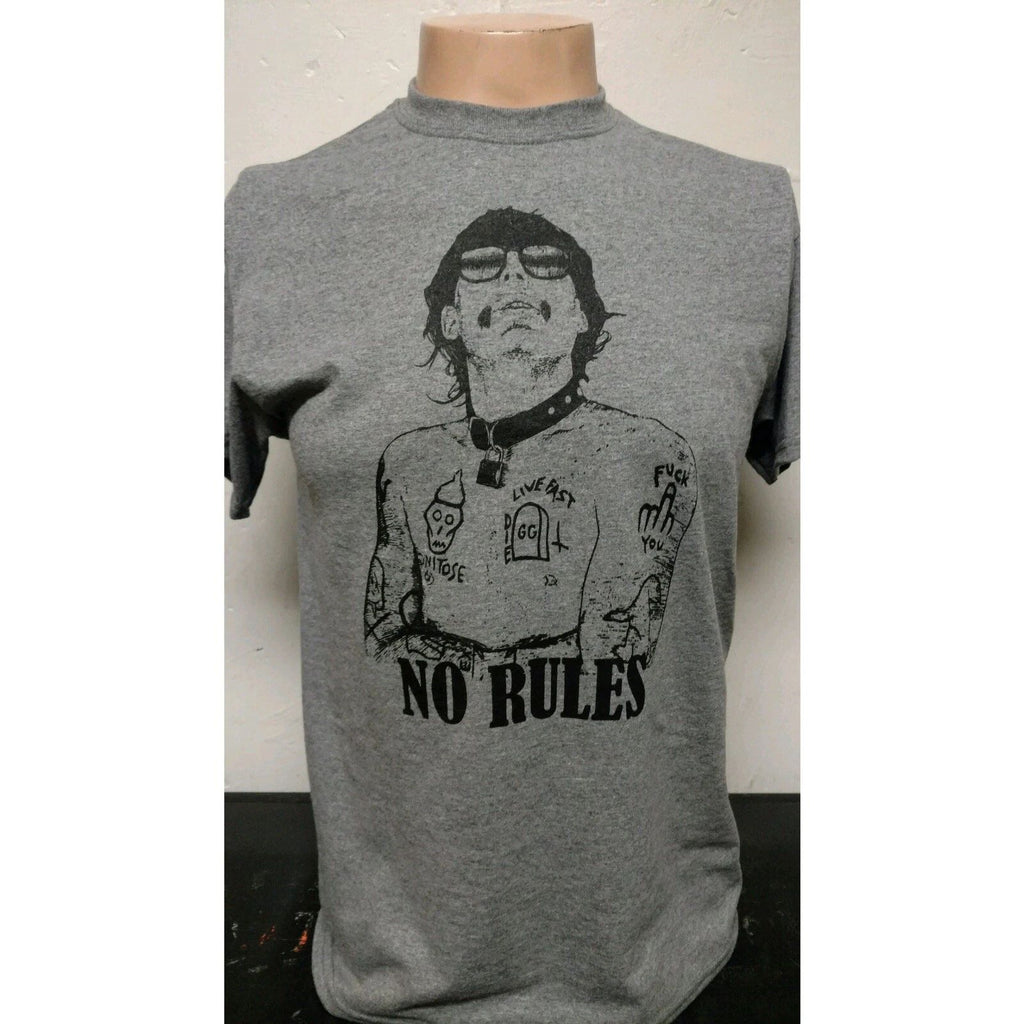 GG Allin No Rules Homoge Murder Junkies Punk T-Shirt