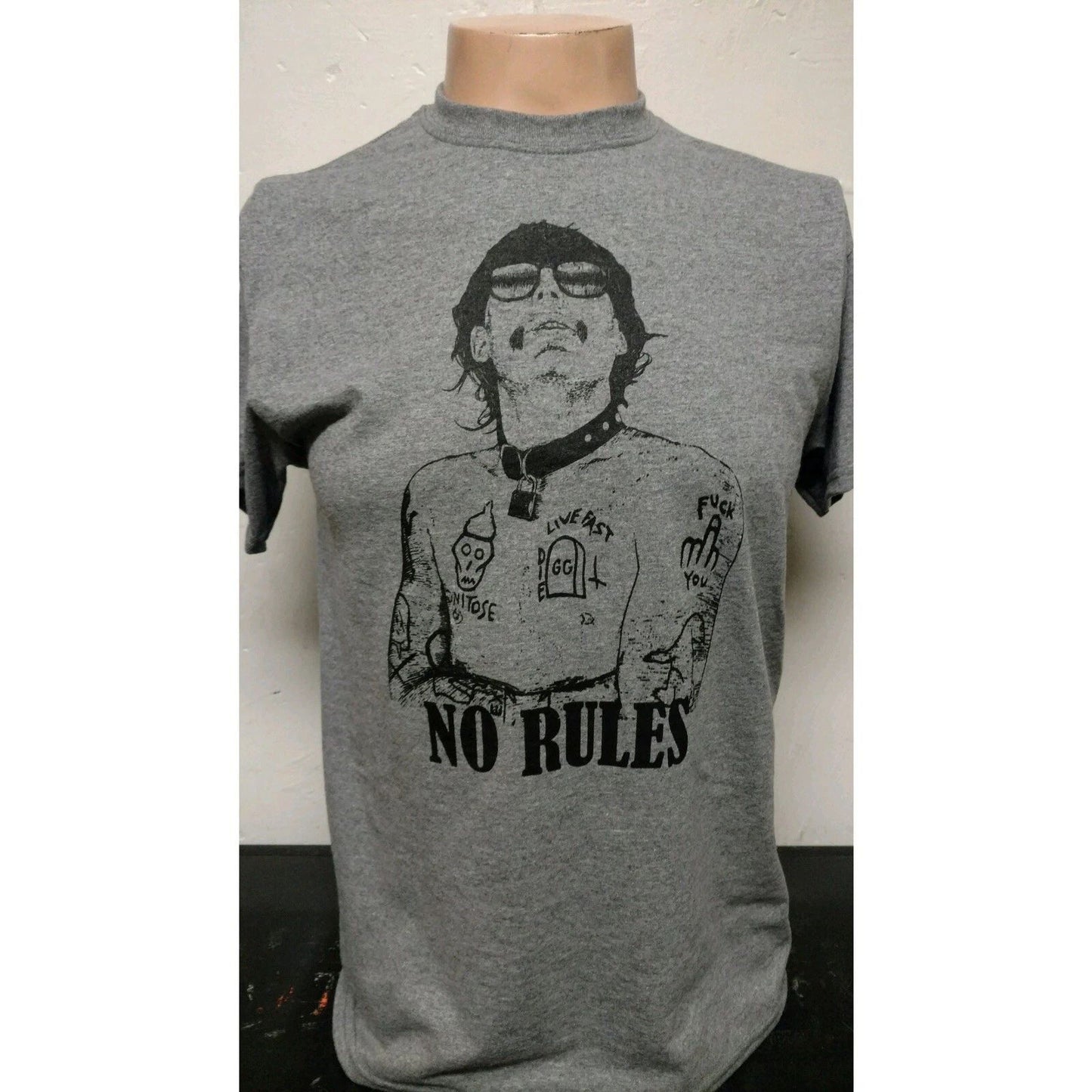 GG Allin No Rules Homoge Murder Junkies Punk T-Shirt