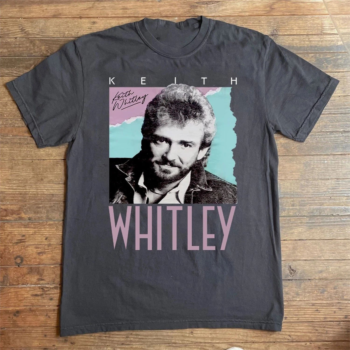 Vintage Keith Whitley Country Music Cotton Black S to 5XL Unisex Shirt CL563