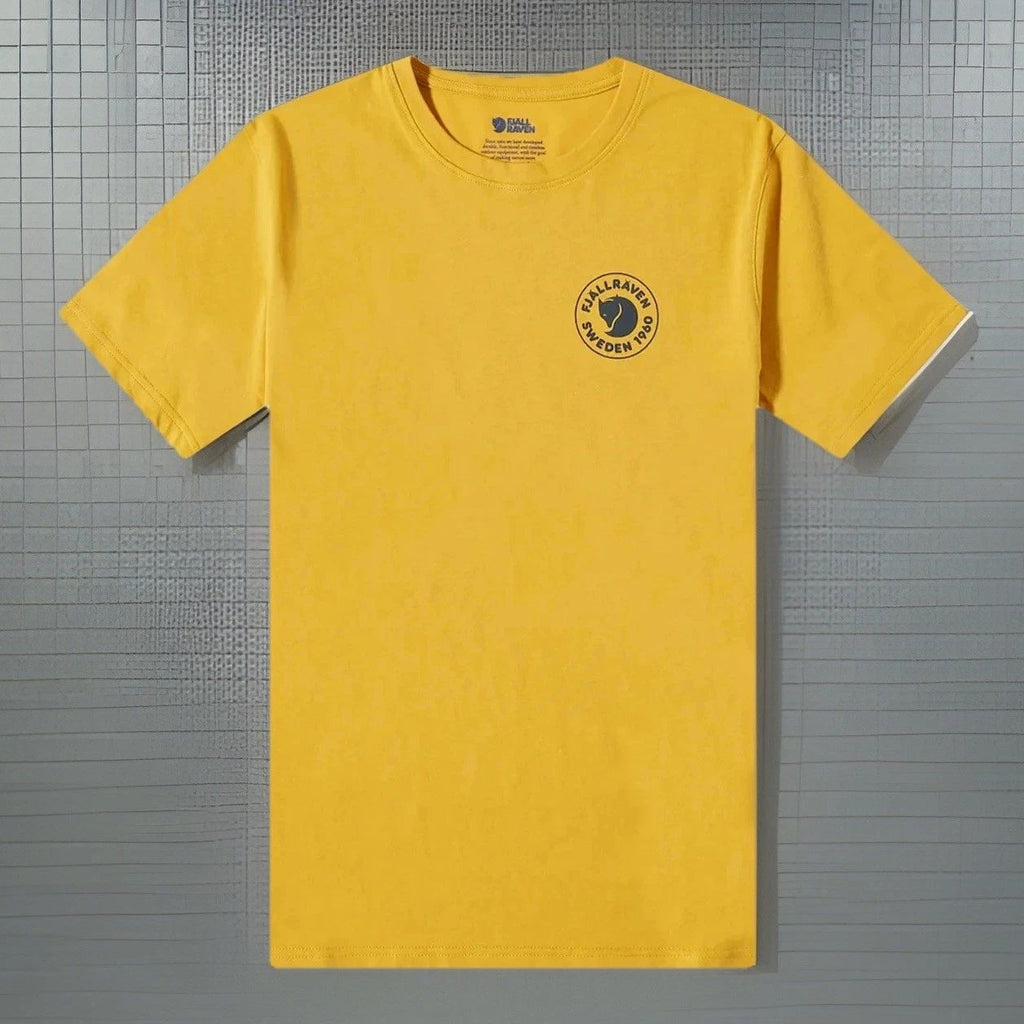Fjallraven 1960 Logo Tee - 100% Premium Cotton Men's T-Shirt - Ochre - Size XL