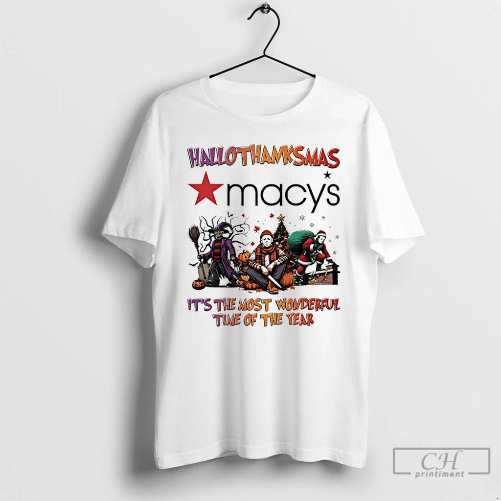 Halloween Movies Macys Hallothanksmas Its The Most Wonderful Time Of The Year T Shirts