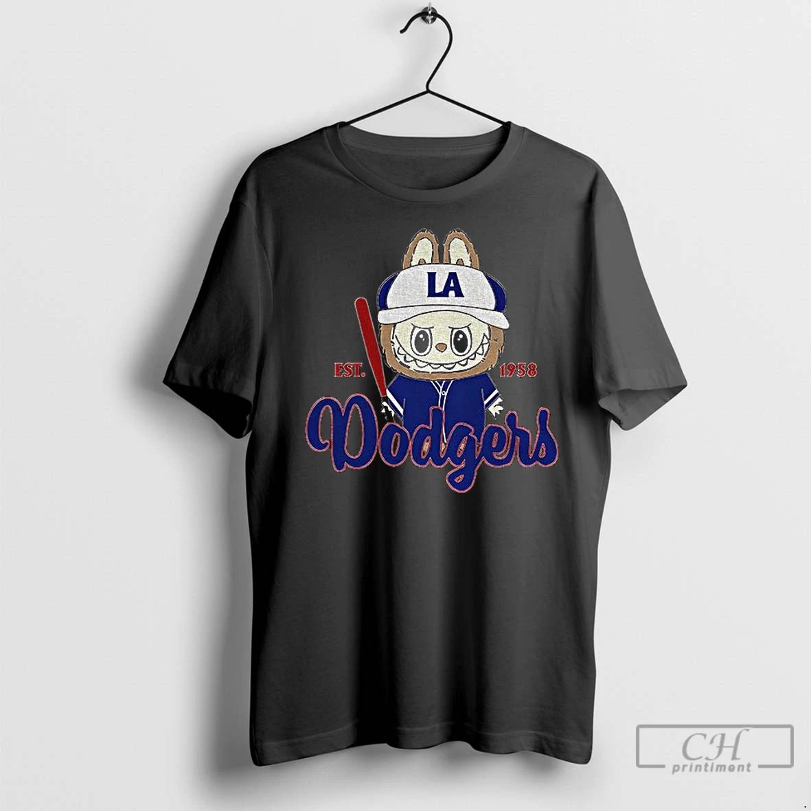 Classic Labubu Los Angeles Dodgers Est 1958 Mlb Baseball World Series Game Day