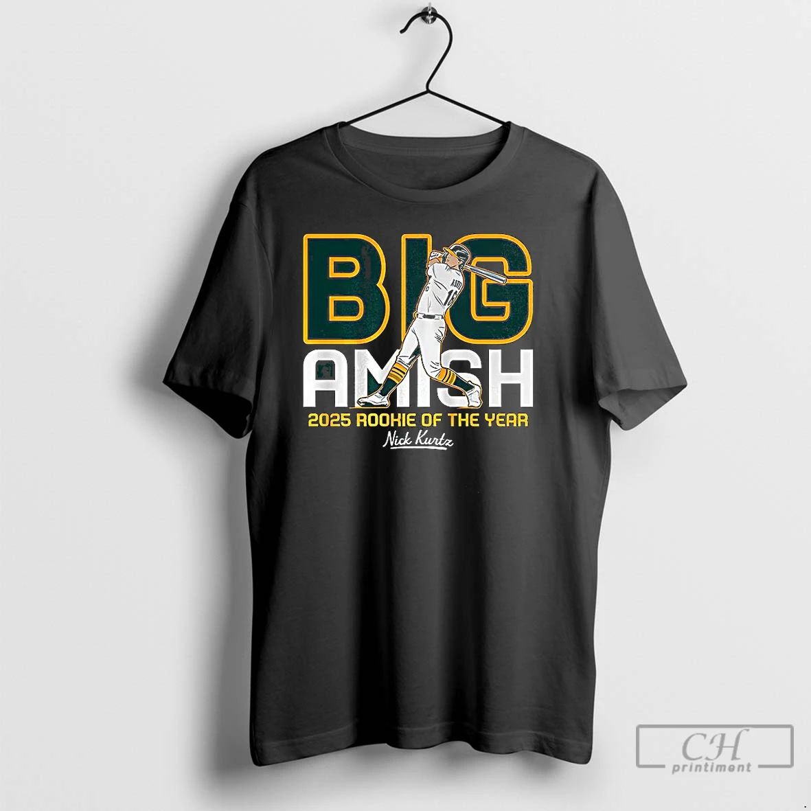 Premium Nick Kurtz Oakland Athletics Baseball Big Amish Rookie Of The Year 2025 T Shirts