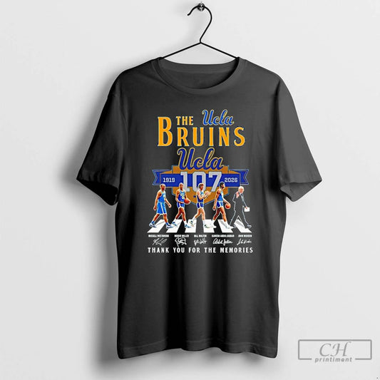 Classic The Ucla Bruins 107th Thank You For The Memories Signature Abbey Road T Shirts