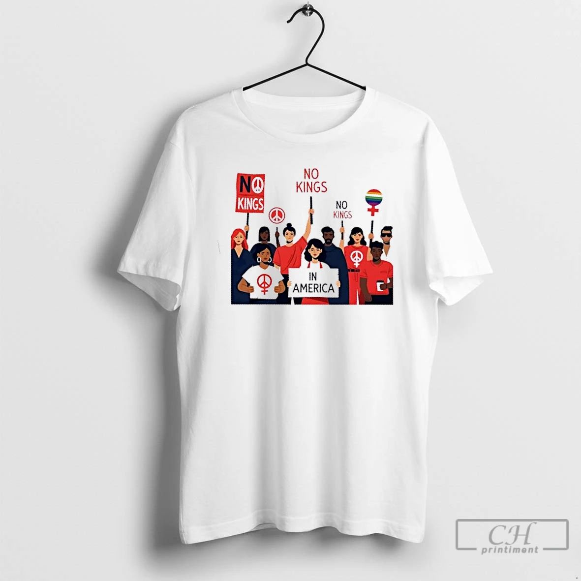 Premium No Kings In America Womens Rights T Shirts