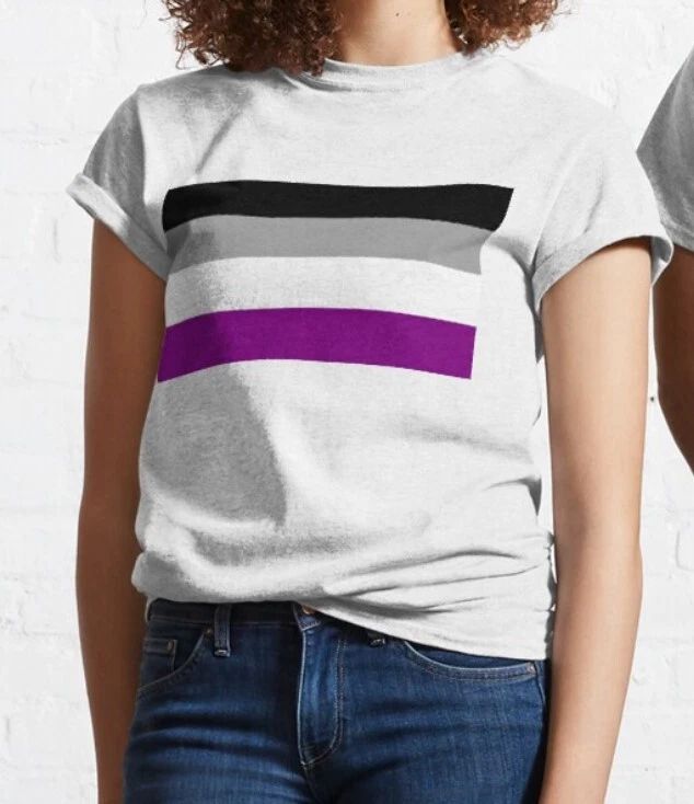 Asexual Flag T shirt - Proud Asexual - %100 Premium Cotton