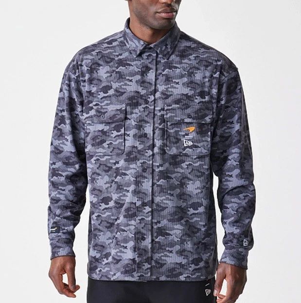 New Era Cap Men's McLaren F1 Formula 1 Team Midnight Camo Long Sleeve Shirt