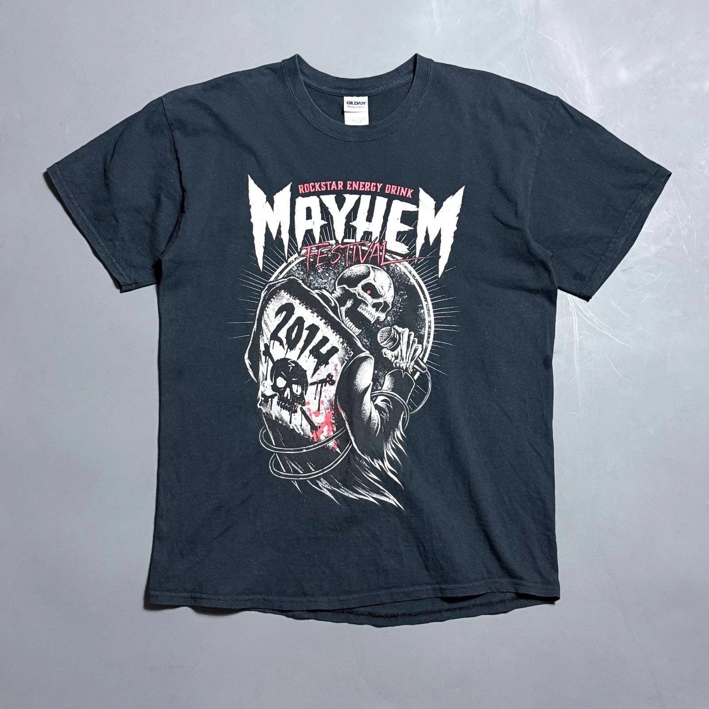 Vintage 2014 Rock Festival Mayhem T-Shirt Black , Size L