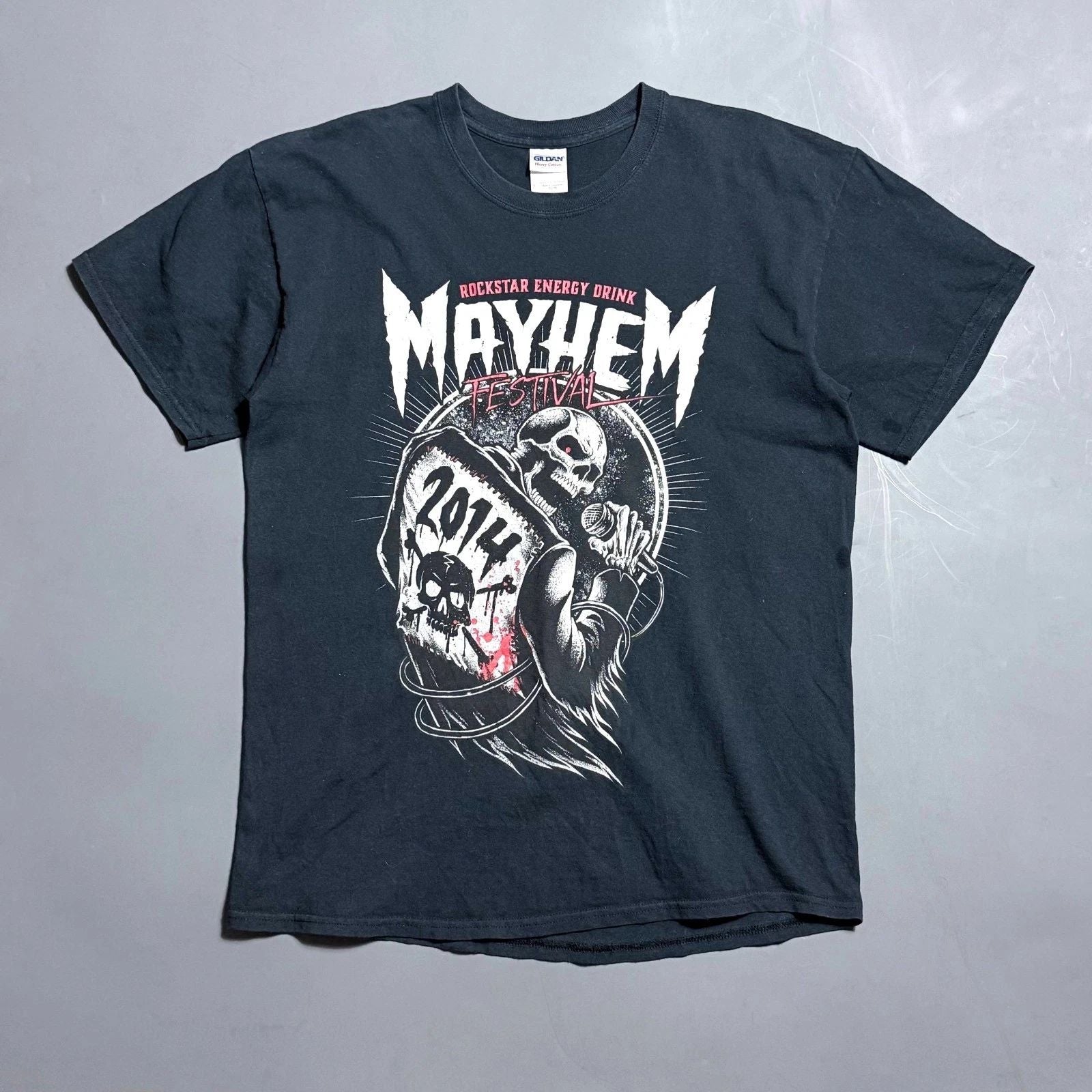 Vintage 2014 Rock Festival Mayhem T-Shirt Black , Size L