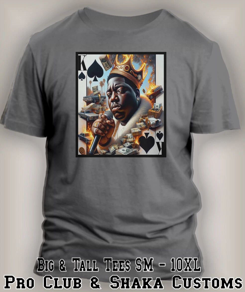 Notorious King of Spades Graphic Tee Shirt Sneaker Big Tall Hip Hop Streetwear T