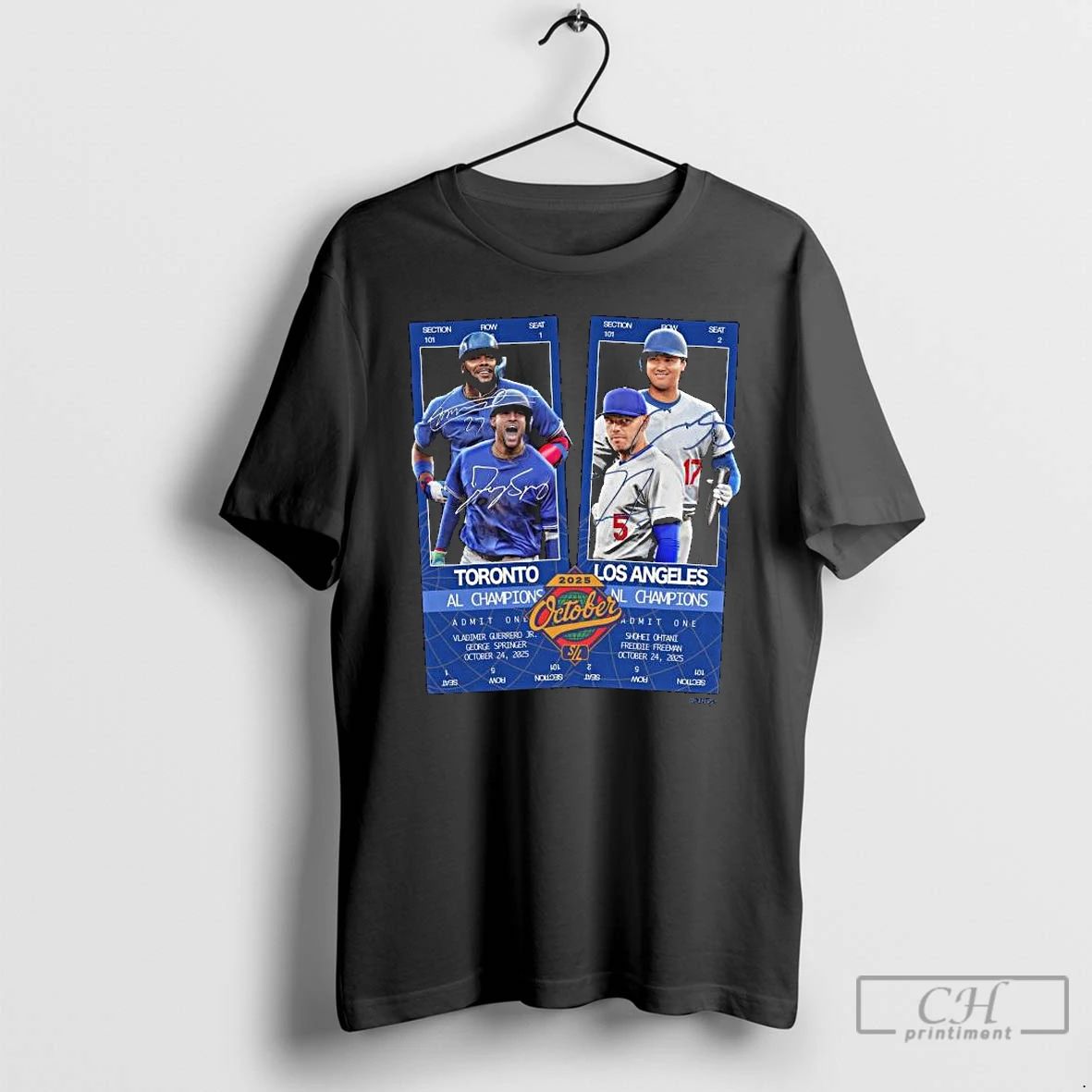 Classic Ws Matchup Toronto Vs Los Angeles Al Champions October 2025 Long Sleve T Shirts