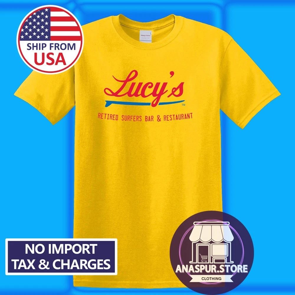 Lucy's Retired Surfers Bar And Restaurant New Orleans Men's Yellow Size S-5XL