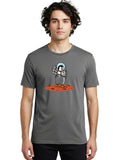 Penguin-Astronaut Mens Graphic Tee, 100% Cotton, Casual Summer Wear
