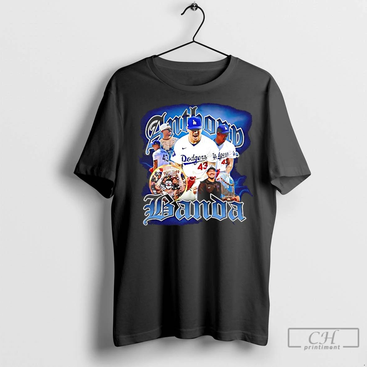 Premium Los Angeles Dodgers Anthony Banda 2025 World Champs 90s Bootleg