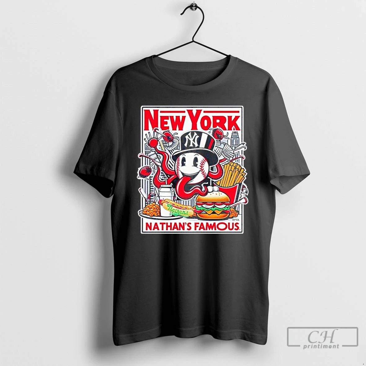 Premium New York Yankees Nathans Famous T Shirts