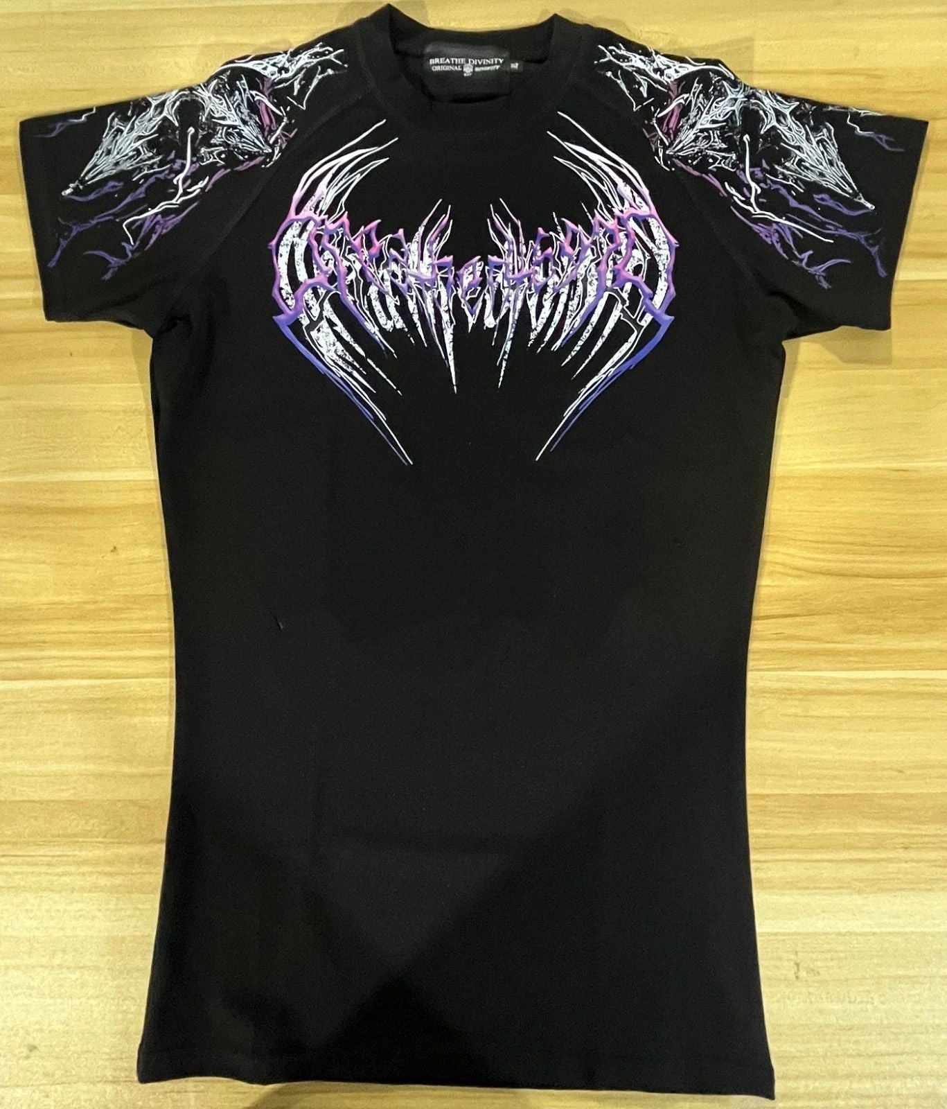 Breathedivinity High-waist elasticated sports T-shirt