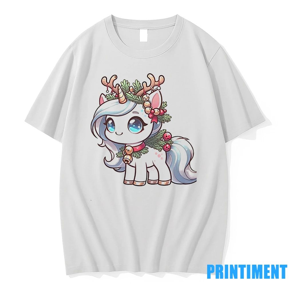Reindeer Unicorn Bells And Holly Christmas Tshirts Sweater