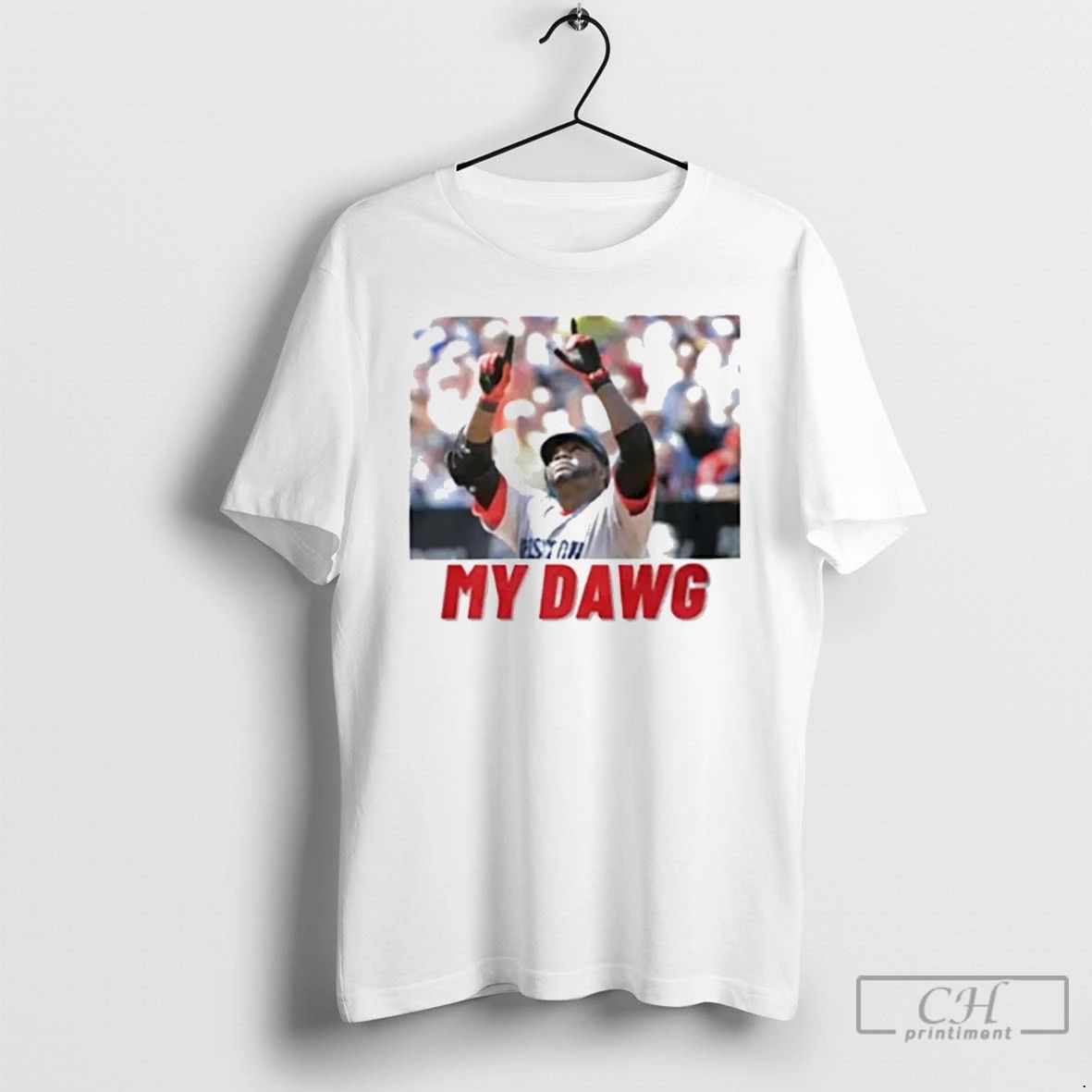 Classic Boston Red Sox David Ortiz My Dawg Photo T Shirts