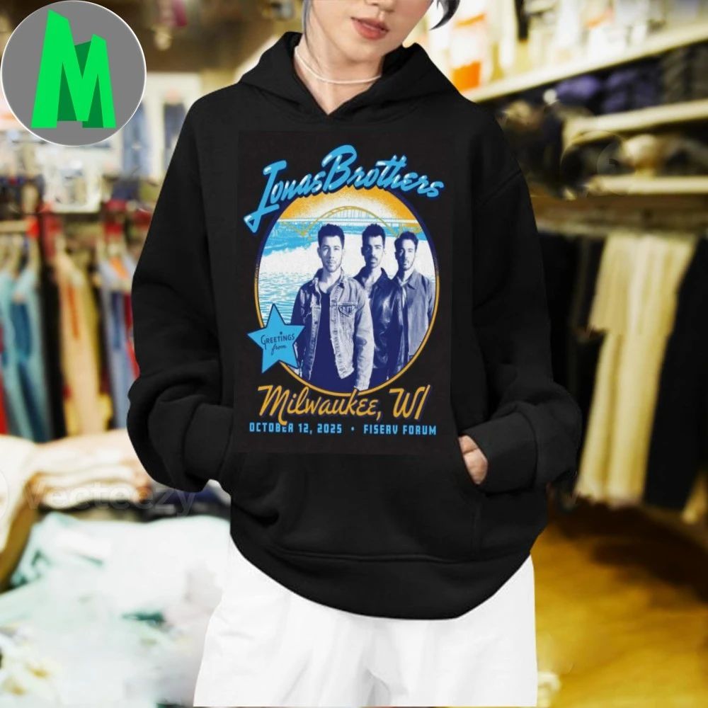 Jonas Brothers Oct 12 2025 Fiserv Forum. Milwaukee, WI Poster Shirt