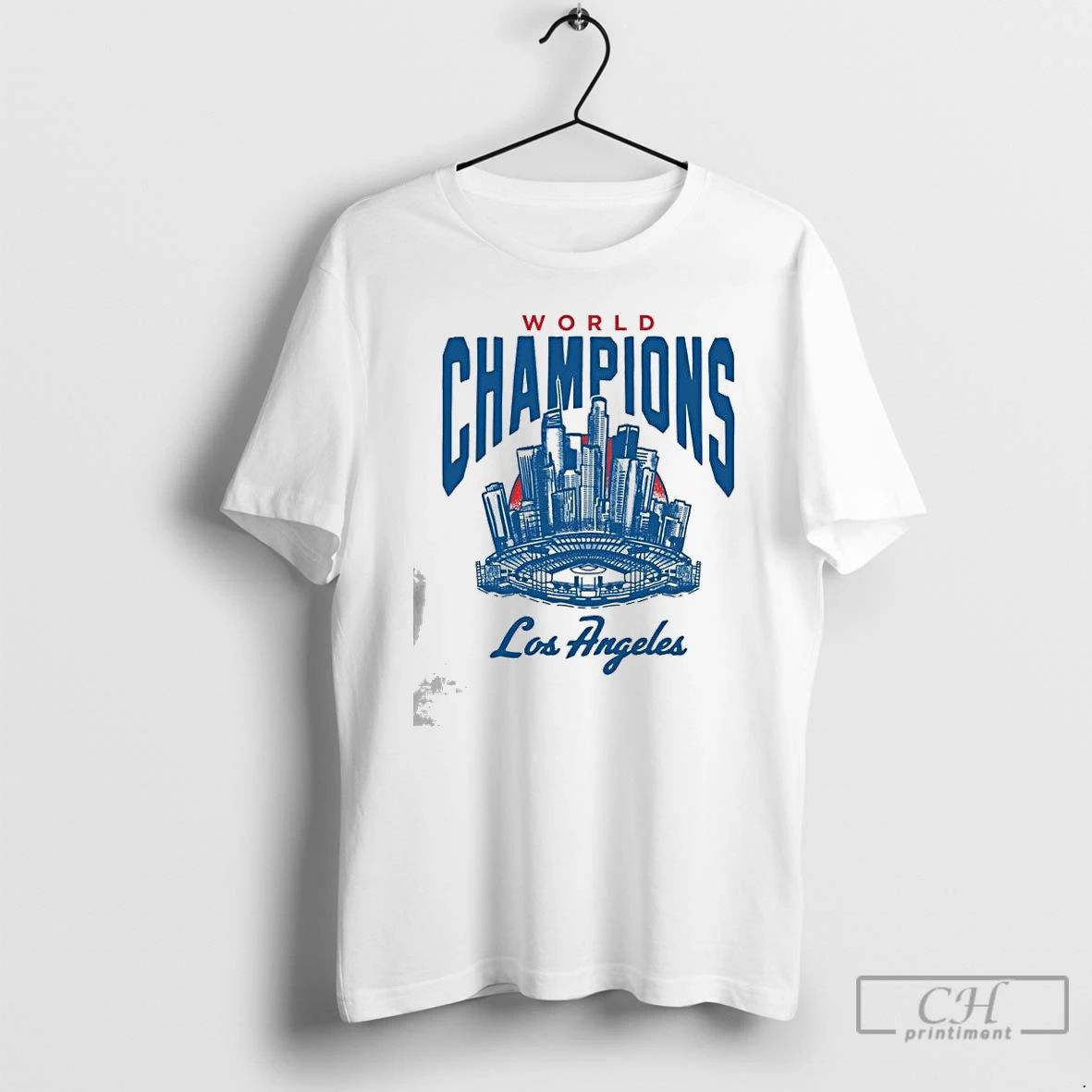Classic Los Angeles Dodgers Champions La Skyline 2025 T Shirts