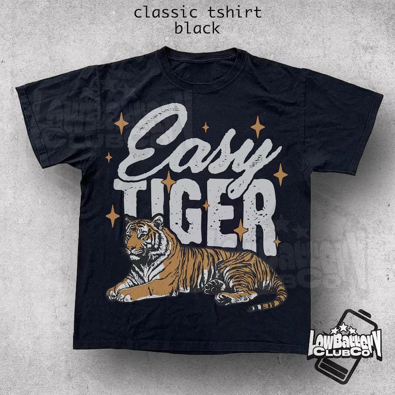 Easy Tiger Comfort Tee Retro Boho Style Graphic Shirt