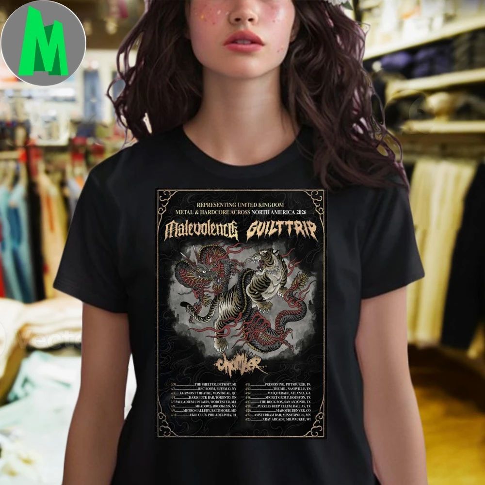 Malevolence And Guilt Trip North America Tour 2026 Poster Shirt
