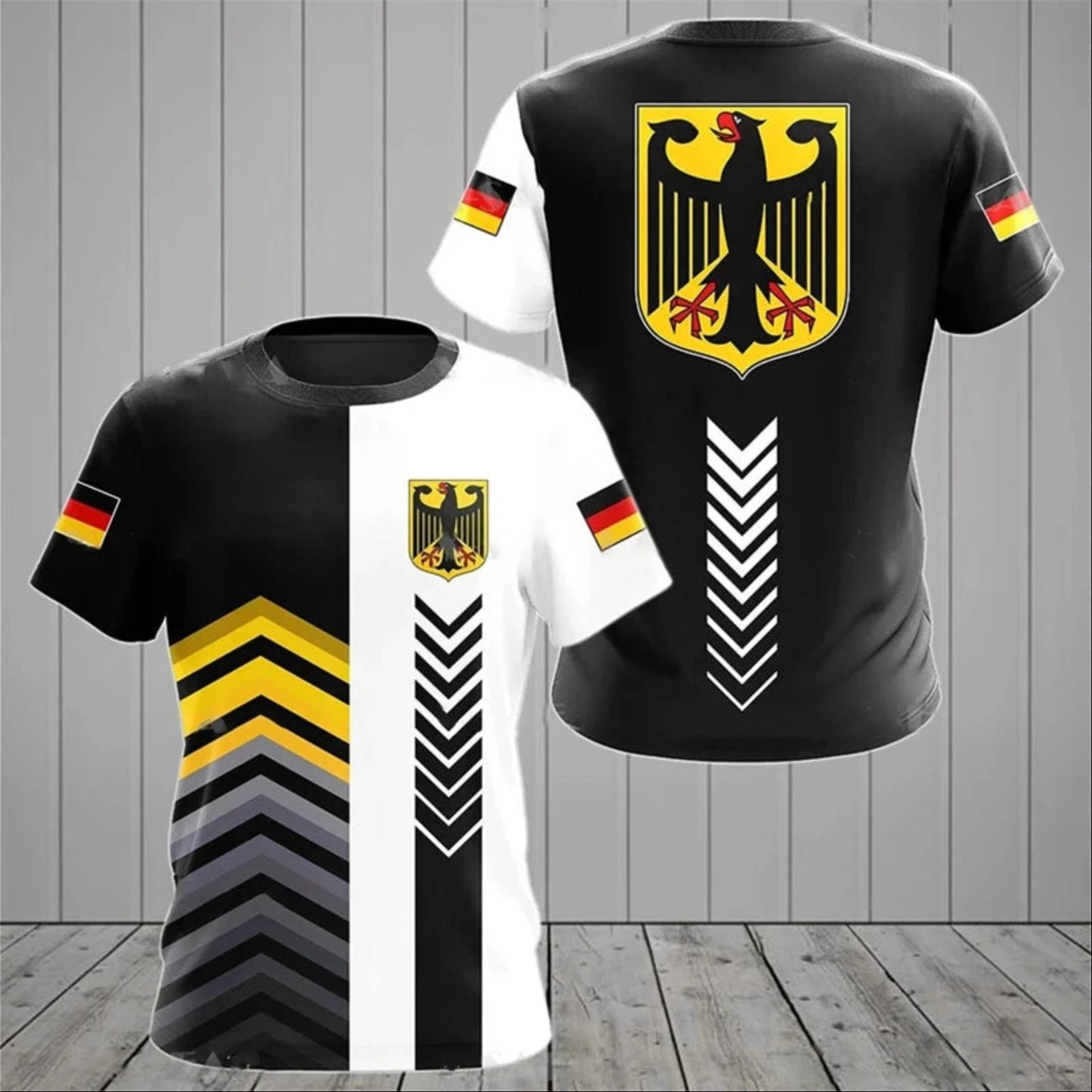 Men's T-Shirt Germany Jersey 3D Shirt Streetwear Tank Top Fitness Shirt