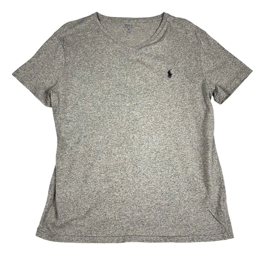 Polo Ralph Lauren Men's Gray Heather V-Neck T-Shirt Size M 100% Cotton