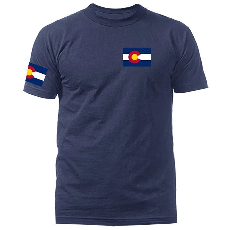 State of Colorado Flag Crest CO Graphic T-shirt