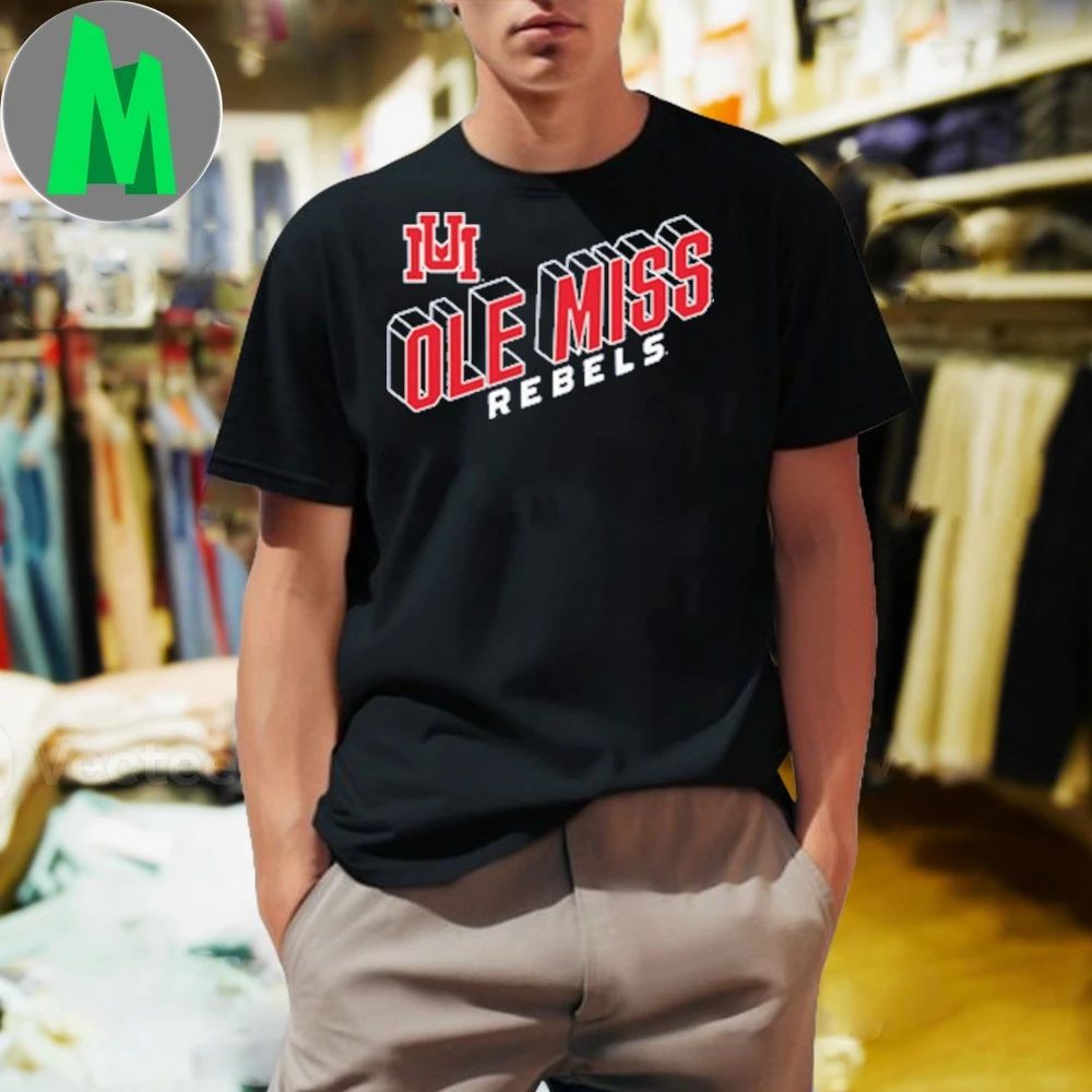 Ole Miss Monogram and Wordmark Shirt