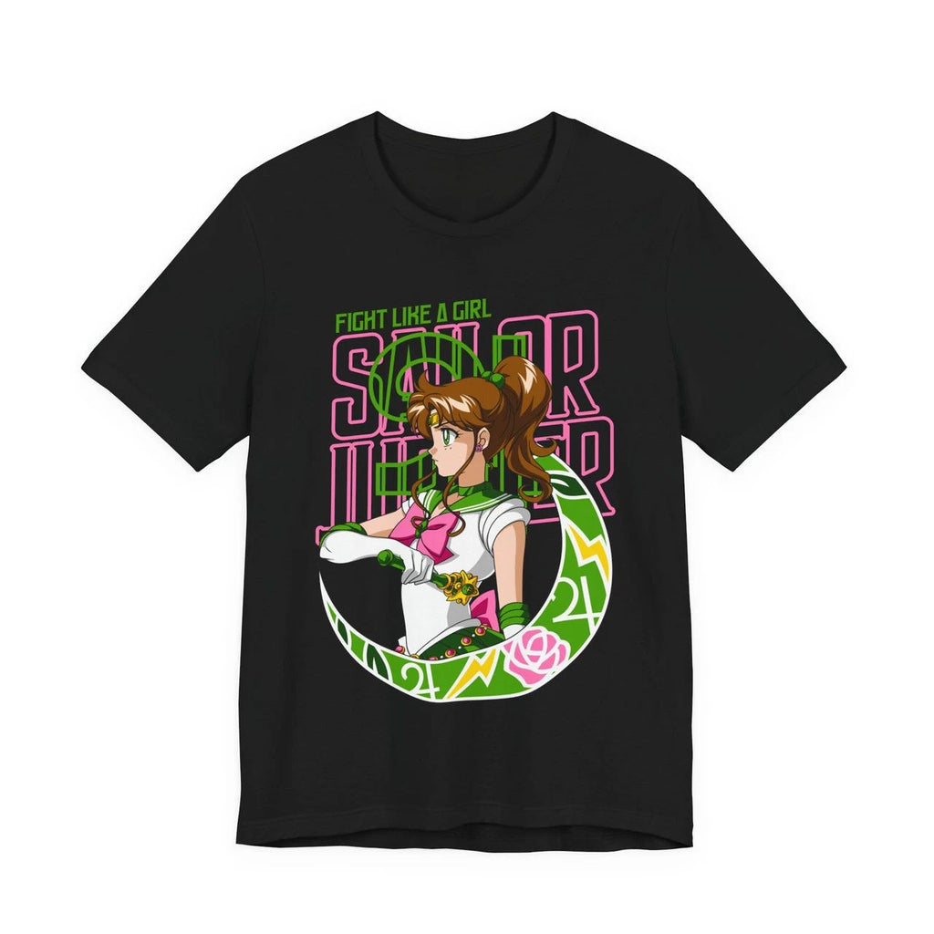 Anime Sailor Jupiter Fight Like A Girl T Shirt Size S - 5Xl Gift For Friends