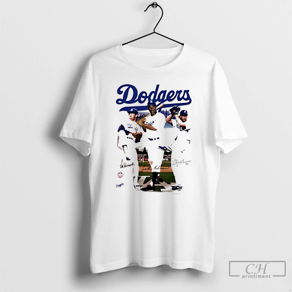 Classic Los Angeles Dodgers Mookie Betts Steve Sax And Clayton Kershaw Signatures T Shirts