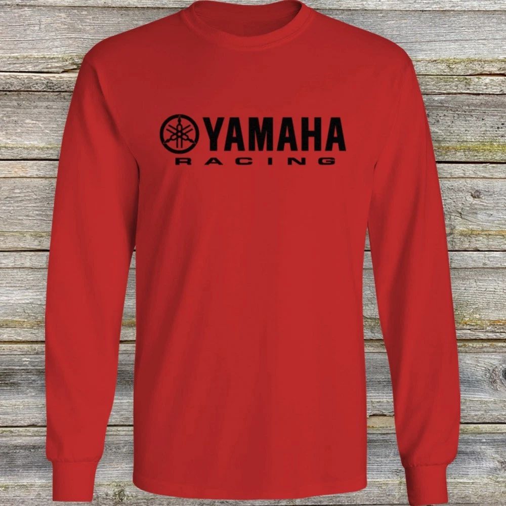 Yamaha Racing Long Sleeve T Shirt Motorcycle Sport Factory Bike Graphic FYM03