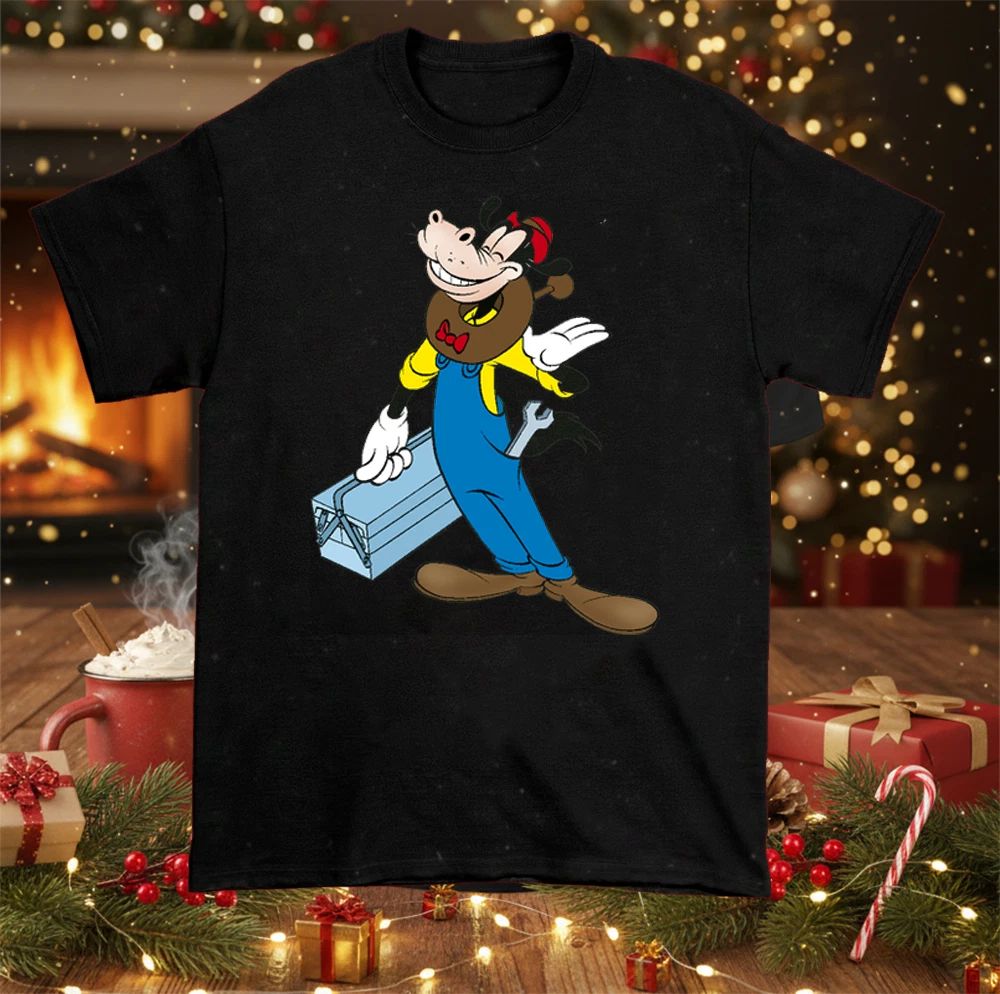 Horace Horsecollar Cartoon Shirt Black Color Shirt Unisex PP2517