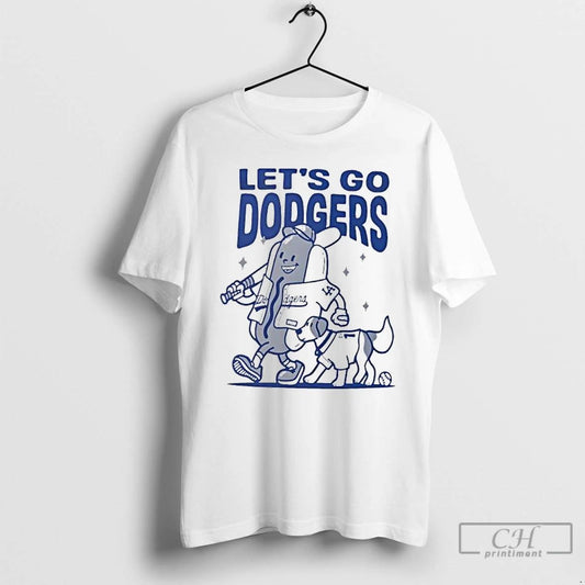 Classic Lets Go Dodgers Los Angeles Baseball T Shirts