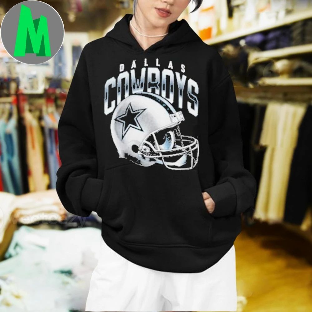 Dallas Cowboys Gradient Helmet Hoodie Shirt