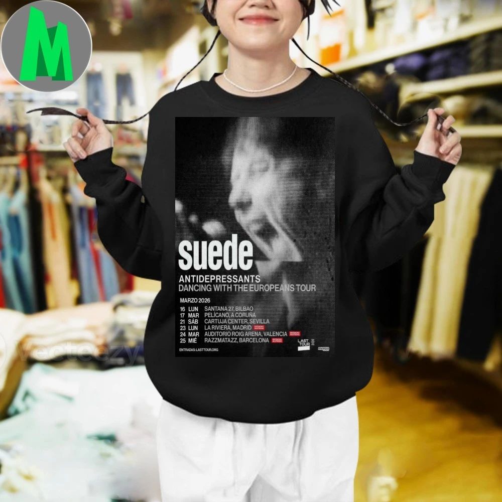 Suede European Tour 2026 Poster Shirt