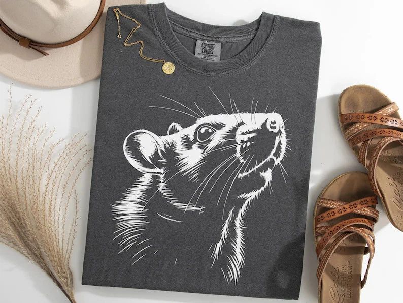 Rat Portrait Cute Lover Comfort Tee