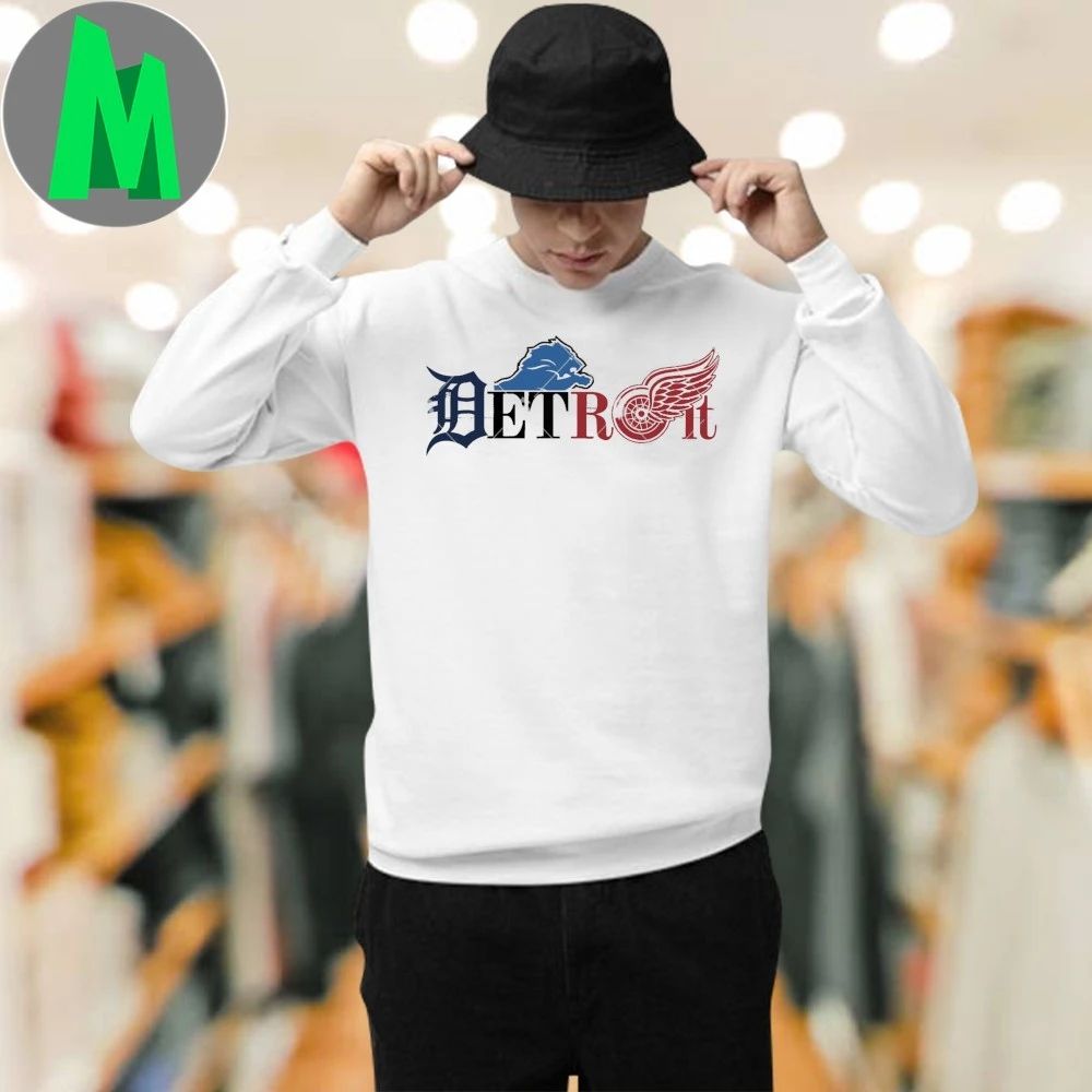 Detroit Tigers Lions Logo Sports Shirt