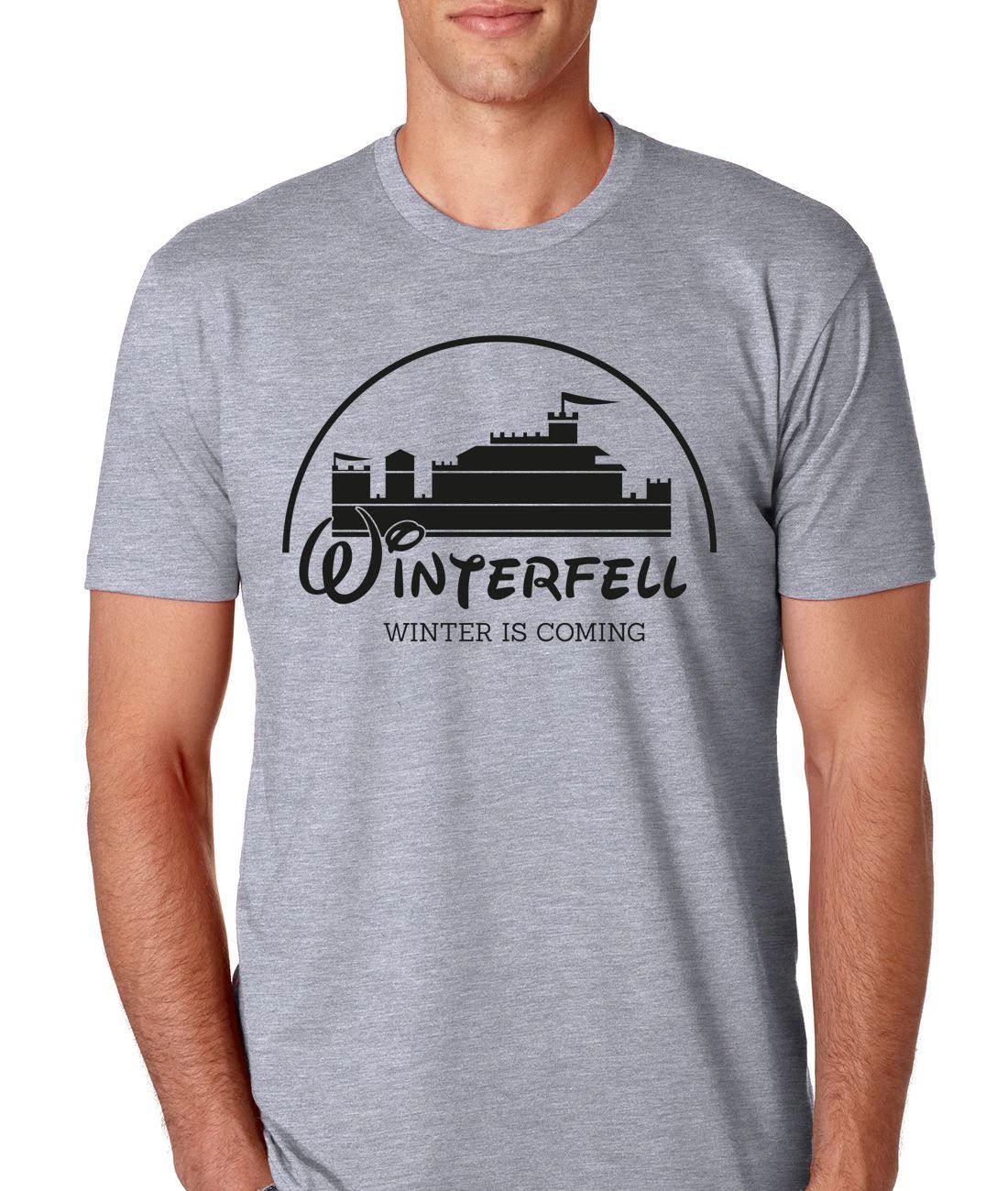 Game of Thrones "Winterfell Winter Is Coming" Athletic Fit Mens T-Shirt