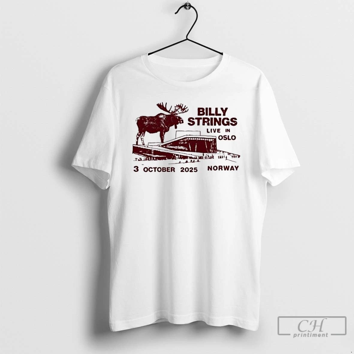 Classic Billy Strings At Sentrum Scene Oslo Oct 3 2025 Tour T Shirts
