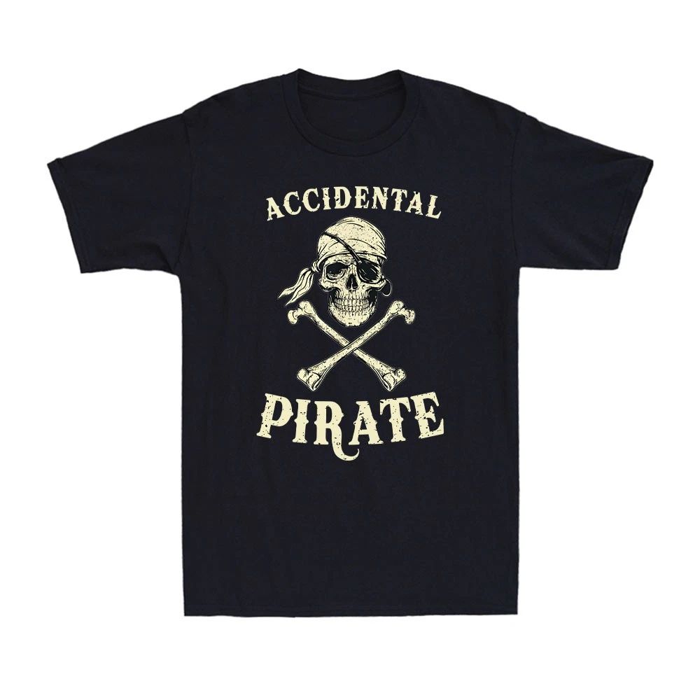 Accidental Pirate - Amputee Funny Pirate Retro Graphic Vintage Men's T-Shirt
