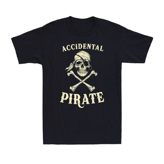 Accidental Pirate - Amputee Funny Pirate Retro Graphic Vintage Men's T-Shirt