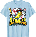 Cute Banana Graphics Banana Lover Baseball Fans Unisex T-Shirt